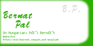 bernat pal business card